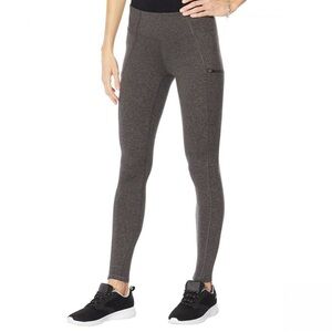 COPPER FIT WOMEN'S SIZE LARGE TRAVEL LEGGING WITH POCKETS GRAY SPANDEX COMFORT